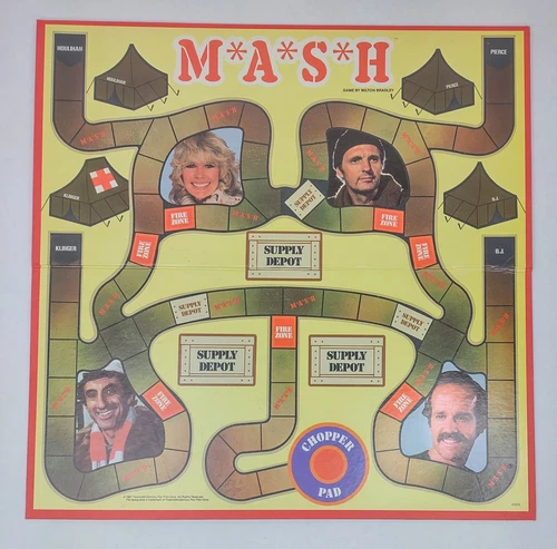Vintage MASH TV Show Replacement Game Board Milton Bradley 1981 Game Room Decor