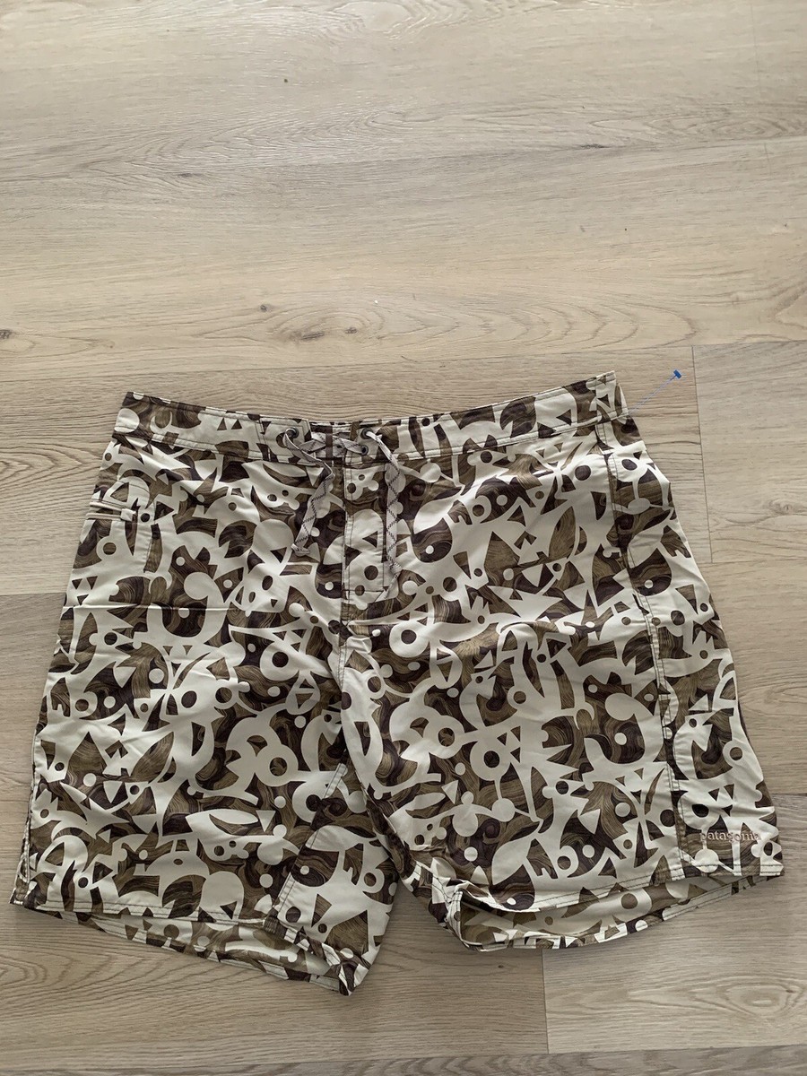 Mens Patagonia Board Shorts Swim Trunks Size 40 Muliticolor Lined