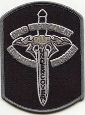 DEA Drug Enforcement NARCOTICS DEEP UNDERCOVER WASHINGTON DC gray POLICE PATCH