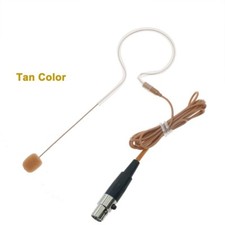 Tan Headset Microphone for Shure Wireless BeltPack System MX153 Earset Mini TA4F
