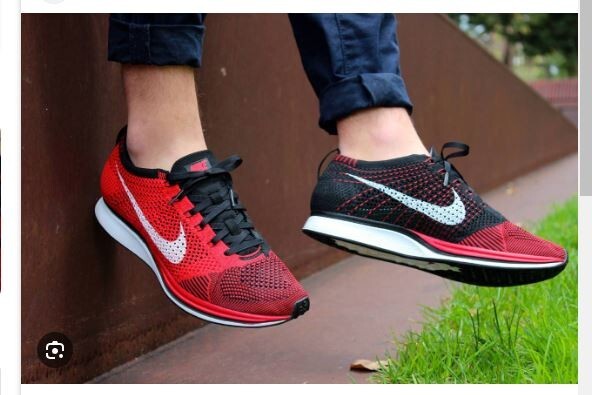 MENS W NIKE FLYKNIT RACER SHOES UNIVERSITY RED BLACK WHITE 526628 610
