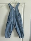 Vintage Oshkosh B’Gosh Washed Light Denim 24M Carpenter Overalls Snaps Open — photo 4