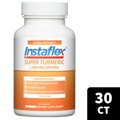 Instaflex Super Turmeric - 1000mg Turmeric Curcumin 95% Curcuminoids 30 count