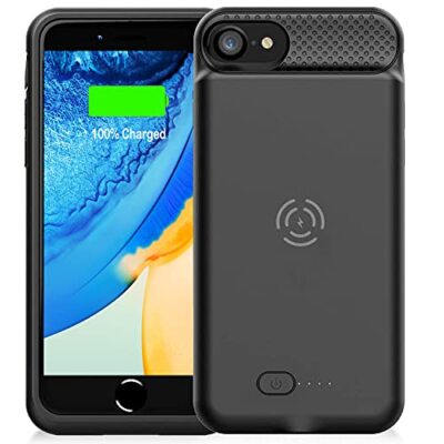 Wireless Battery Case for iPhone 8/7/6s/6/SE 2020/SE 2022, Slim 5000mAh QI Wi...