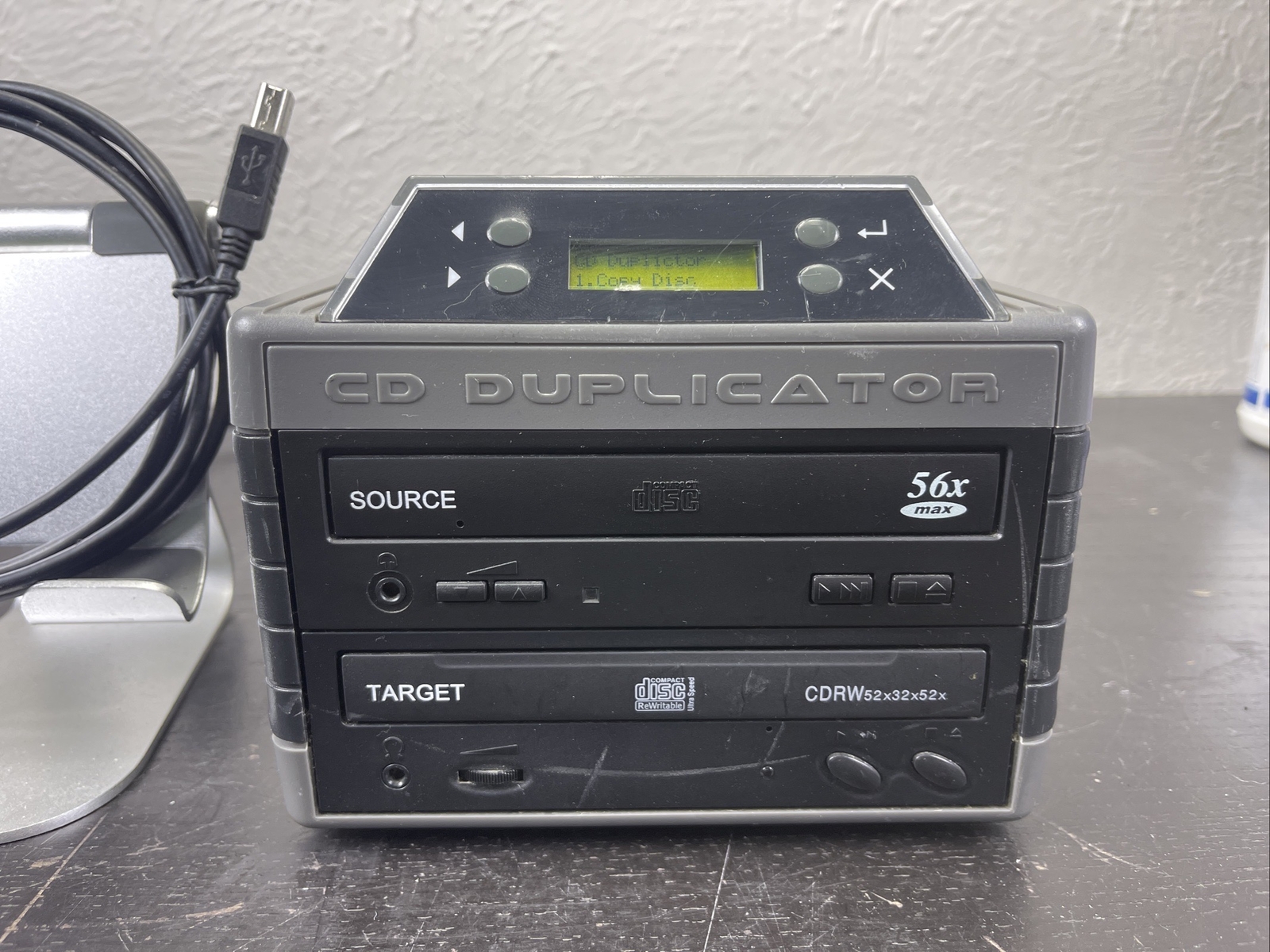 I/O Magic IOMDM2 CD Copier Stand Alone 2 Drive Optical Duplicator USB