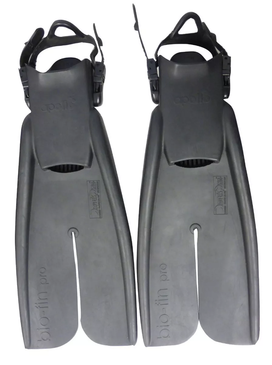 Apollo Bio-Fin Pro Scuba Diving Split Fins Open Heel Quick Release