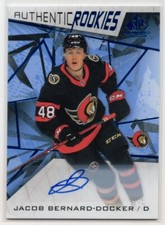 2021 2021-22 SP Game Used Blue Autographs Rookies #182 Jacob Bernard-Docker
