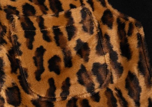 Jean-Paul GAULTIER FEMME Leopard Fur Switching Shirt Size 40(K-140383) - Picture 6 of 12