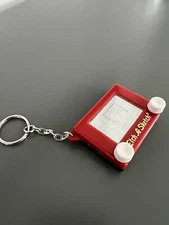 Vintage 1994 Basic Fun Inc. Etch A Sketch Toy Mini Keychain Key Chain