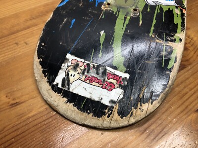 Vintage 90s World Industries Skateboard Deck Wet Willie Flameboy