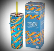 Hot Wheels x Dragon Glassware Vacuum Insulated Tumbler | Stainless Steel | 24 oz
