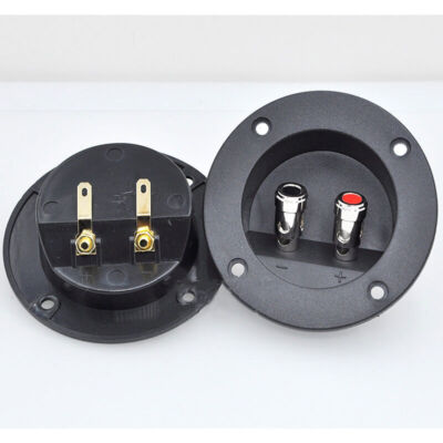 #ad Round speaker junction box wiring board Pure copper pressing terminal Audio part $4.16
