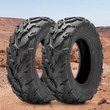Set Of 2 25x8-12 ATV Tires 25x8x12 UTV All Terrain Tyres Heavy Duty 6Ply 25x8 12