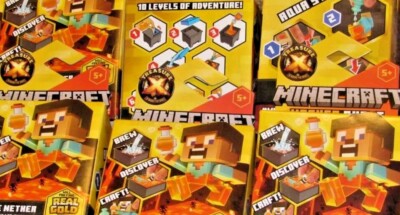 6 Minecraft TREASURE X Nether Quest boxes