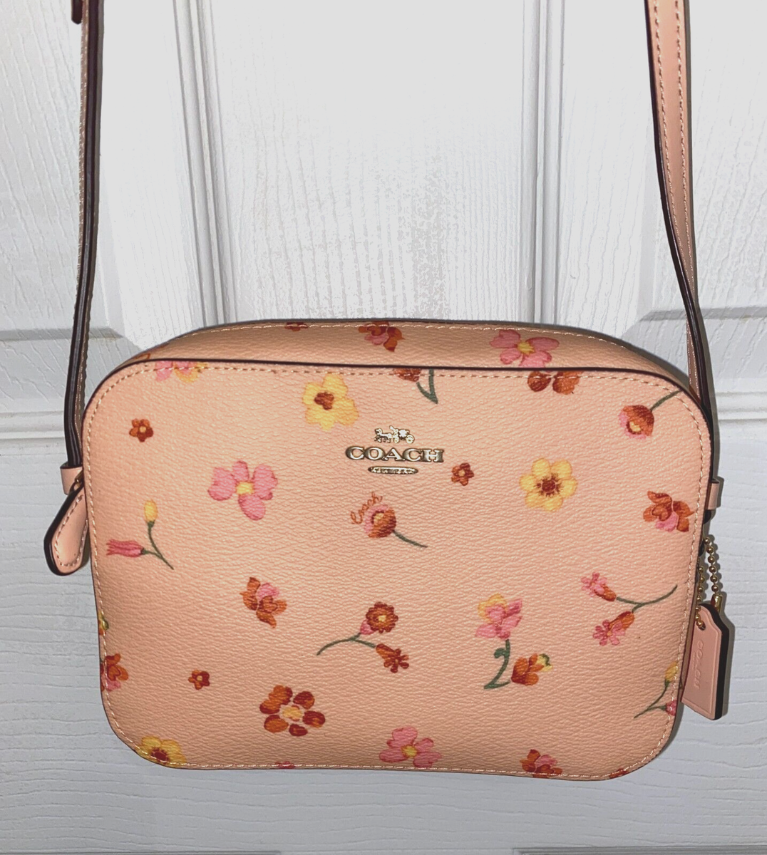美品　COACH Mini Camera Bag Mystical Floral NWT Coach Mini Camera Crossbody Shoulder Bag Mystical Floral Print