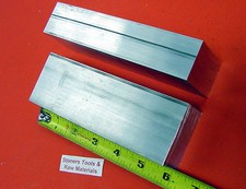 2 pieces 1-1/4" X 2-1/2" ALUMINUM 6061 FLAT BAR 6" long Solid T6511 Mill Stock