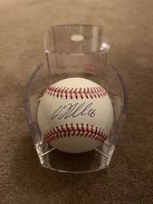 DJ Lemahieu Autographed Baseball New York Yankees WITH CASE