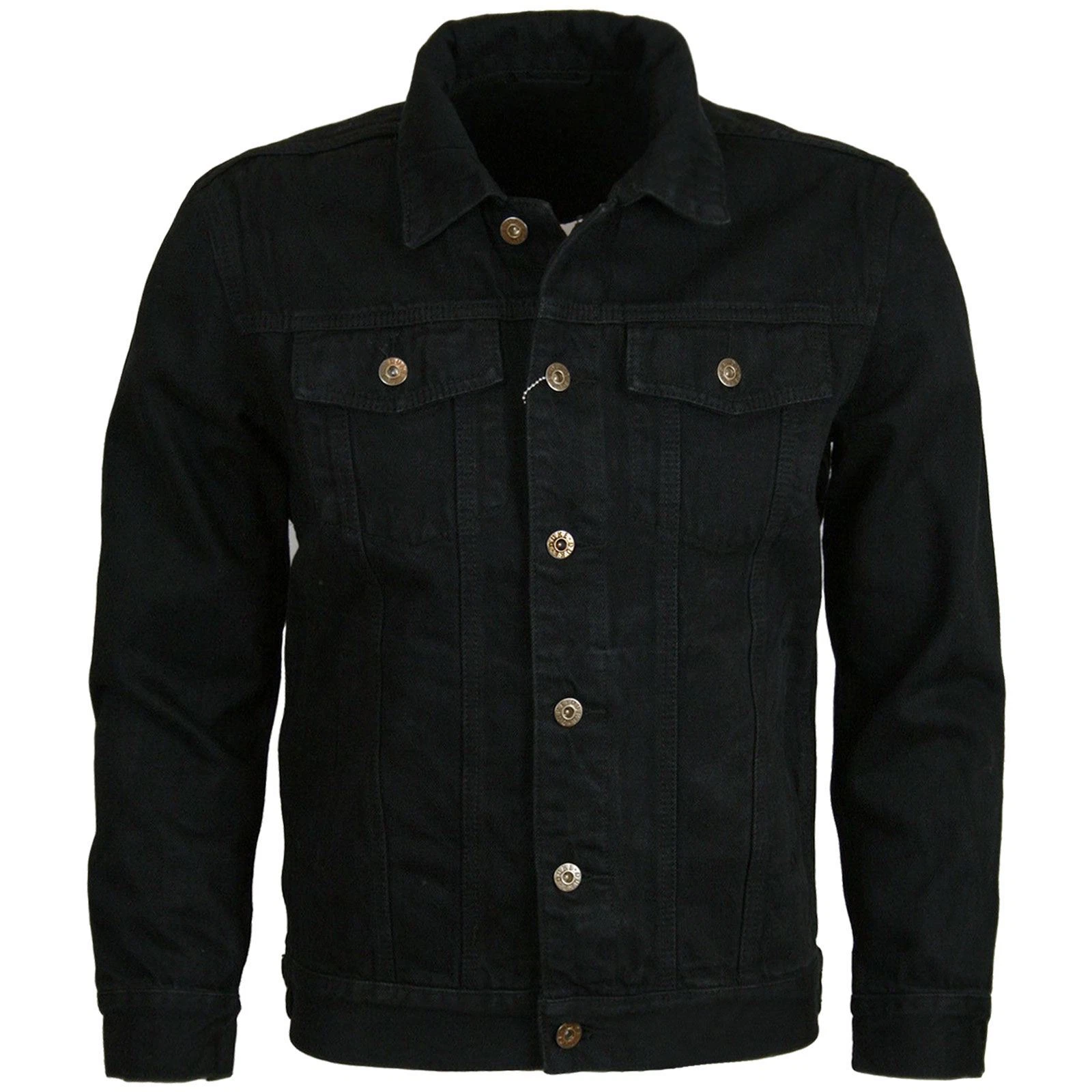 MENS DENIM JEAN JACKETS VINTAGE STONEWASH CLASSIC TRUCKER WORK WEAR WESTERN COAT