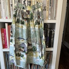 Vintage Grandma Moses Print Skirt -1951-1952 - Excellent Condition