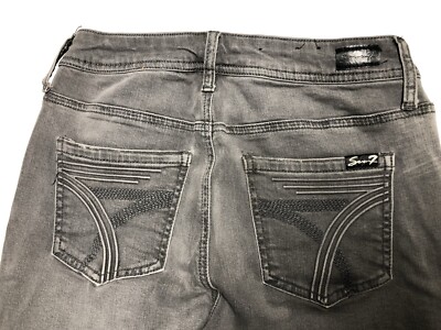 Seven Grey Jeans High Rise Ankle Skinny Stretch Sz