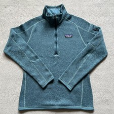 Patagonia Sweater Boys Small Blue 1/4 Zip Cabincore Outdoor Better Sweater