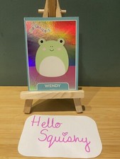 Squishmallows Holo Foil Trading Card Wendy the Frog #42 by Kellytoy