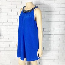 Anthropologie by Gryphon Deepest Fathom Dress In Blue Size Medium