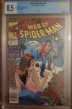 Web of Spider-Man # 42 (Sept. 1988, Marvel) Mark Jewelers Insert; CBCS VF+ (8.5)