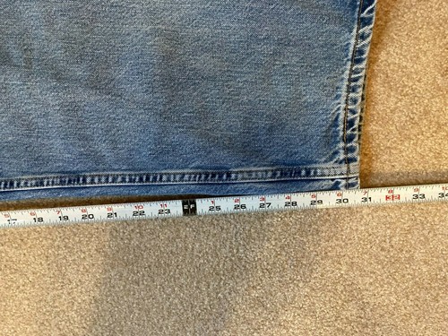 Mens Levis 560 Jeans Loose fit Tapered Leg Distressed Size 40 x 32 - Picture 9 of 11