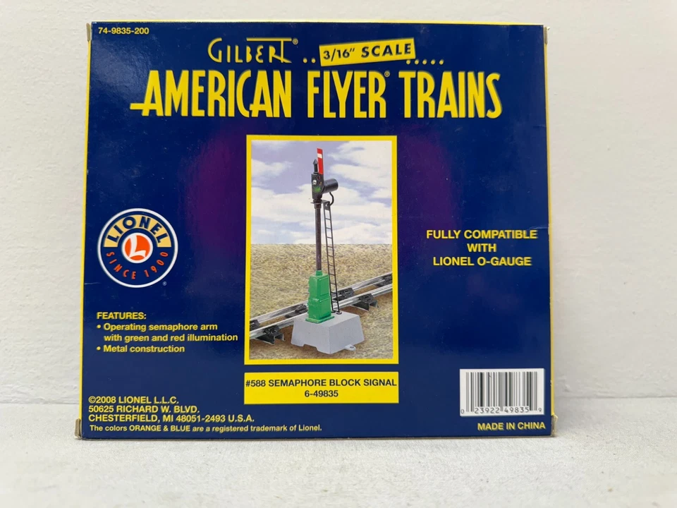American Flyer by Lionel 6-49835 S Scale Semaphore Block Signal #588 - NIB - Image 2 of 4