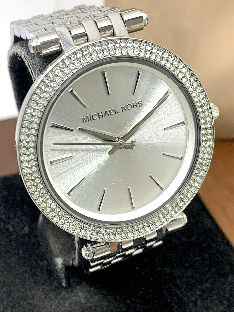 silver925ケースクォーツ腕時計✨銀の価格高騰中✨ Michael Kors Women's Watch MK3190 Darci Quartz Silver Tone