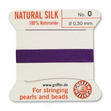 AMETHYST Griffin Silk Bead Cord Thread make Silk Tassels Pearl Knotting Cord