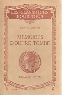 Memoires d'Outre-Tombe Band I - François René Cha... - V397256
