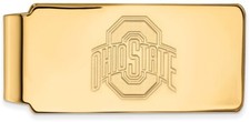 Gold Plated Sterling Silver Ohio State University Money Clip by LogoArt