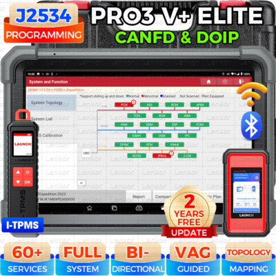 2025 LAUNCH X431 PRO3S+ ELITE PRO5 Car Diagnostic Tool J2534 Programming Coding