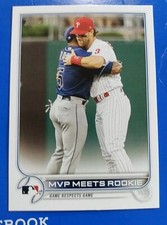 2022 Topps Series 2 #367 MVP Meets Rookie Game Respects Game Player Checklists 