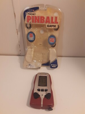 Toy Box Video Game FX Pocket Pinball Electronic Handheld Game Works READ DESCRIP