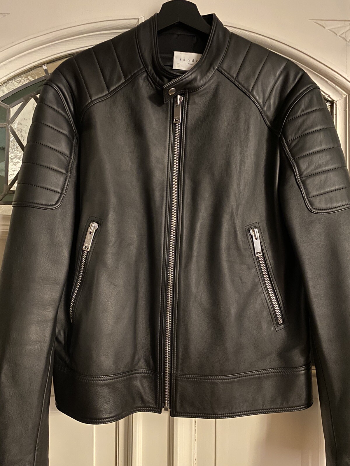 Beziehungsweise Sandro Lederjacke - UVP 850€ - 1 Mal Anprobiert  Tatsächliche Produktversendung. -cmdsa.com
