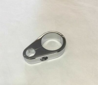 Chrome Cable Clamp for Clutch Cable 1-1/8'' Frame/Handlebars on Harley Davidson