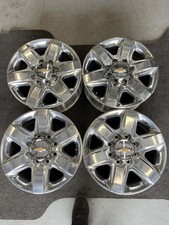 20" MACHINED FINISH GMC SIERRA 2500 3500 WHEELS RIMS FACTORY OEM #202
