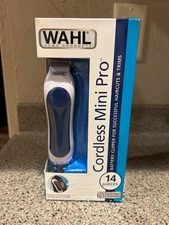 WAHL Mini Pro CORDLESS Compact TOUCH-UP Hair Beard BATTERY Precision Trimmer NEW