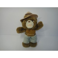 Vintage 1994 Smokey Bear Plush J.J. Wind Inc Forest Fire Mascot 8 Inch Toy EUC