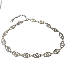 Vintage Silver Metal Concho Belt Southwest Western Y2K Lobster Clasp 40-50  