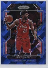2021-22 Panini Prizm Blue Ice Prizm 104/125 Joel Embiid #176