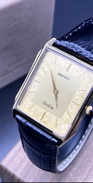 [N Mint+W/Box+New Batt] SEIKO Dolce 7740-5000 Mens Vintage Watch Quartz Japan
