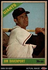 1966 Topps Venezuelan #176 Jim Davenport Giants 4 - VG/EX