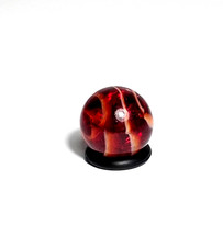 Rare HTF Vintage Vitro Agate 0.61" Red "8 Finger" Marble