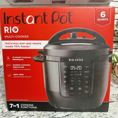 Instant-Pot RIO Chef Series 6 Qt Pressure Cooker, 7-in-1 Programmable Multi-Cook