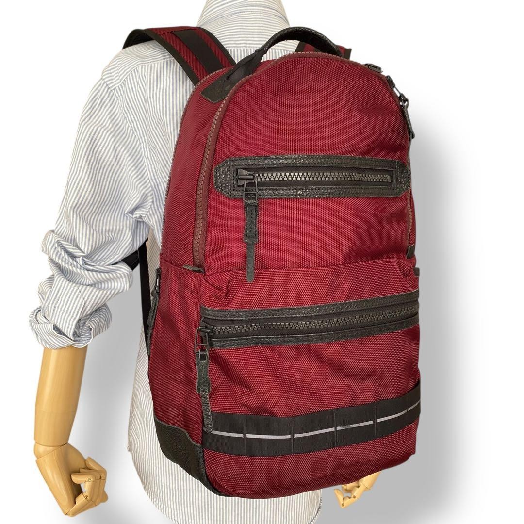Masterpiece Large Capacity Spot Backpack Bordeaux… - image 2