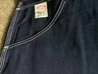 NWT Pointer Brand Men's Carpenter Work Pants Blue Denim Jeans